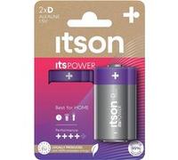 ITSON Blister de 2 Piles Alcalines LR20/D 1,5V ItsPOWER