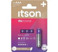 ITSON Piles alcalines ItsPOWER LR03/AAA 1,5V – Blister de 4