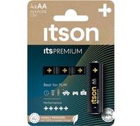 ITSON Pack de 4 Piles Alcalines LR6/AA 1,5V itsPREMIUM G