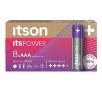 ITSON Piles alcalines LR03/AAA 1,5V ItsPOWER Blister de 8