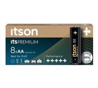 ITSON Pack de 8 Piles Alcalines LR6/AA 1,5V itsPREMIUM G