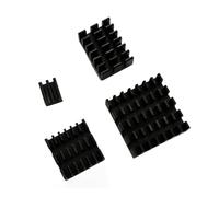 ITSTUFF Lot de 4 dissipateurs thermiques en aluminium noir pour Raspberry Pi 5 - Refroidissement passif silencieux