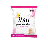 itsu Craquelins aux crevettes et au piment doux, partage d'une collation saine, 60 g