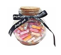 ItsyFox Lot de 101 pilules à message en forme de capsule avec bouteille de vœux pour amour, amour, amitié, cadeaux pour garçons, filles, amis, famille, anniversaire, Noël, Saint-Valentin
