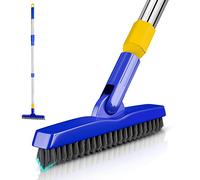 ITTAR Brosse à Joints avec Long Manche télescopique de 83 à 140 cm en Forme de V à Poils rigides pour Cuisine, Salle de Bain, Douche, plinthes, Coins Difficiles à Atteindre