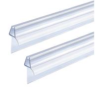 ITTISO Joint d'étanchéité pour porte de douche 2 x 80 cm pour une épaisseur de verre de 4 mm/5 mm/6 mm Couvre jusqu'à 20 mm de distance Joint de remplacement pour le bas de la porte de douche (Type E