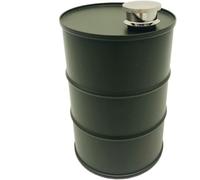 ITTRUH Flasque Portable, Flacon créatif, Bouteille d'eau, Vodka, barils d'huile, Flacon, Entonnoir, Acier Inoxydable 304, for Alcool(Green)