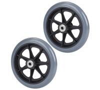 ITTRUH Roues de Rechange for Fauteuil Roulant, roulettes universelles de 6 Pouces, pneus Pleins, Accessoires Avant manuels, Gris, 15 cm