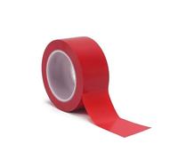 ITTRUH Ruban d'avertissement, Ruban adhésif de marquage au Sol, Rouleau barrière en PVC for Toutes Saisons, Surfaces; Moquette, carrelage, Bois, Pierre, béton, 2 pièces(Red,48MM x 33Meter)