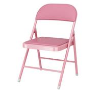ITTRUH Tabouret Pliant avec Dossier, Tabouret Haut Pliable, Chaise de Bar Portable en Cuir rembourré, Pliable for l'intérieur(Pink)