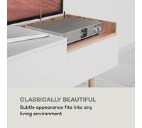 iTuner CD récepteur HiFi radio Internet/DAB+/ FM lecteur CD WiFi gris argent