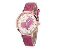 ITVIP Montre à quartz analogique pour femme avec balance d'amour et balance numérique Rose 240 mm