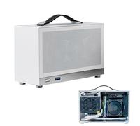 ITX MINI PC Case - 28 cm Boîtier de Bureau Petit Bureau Portable en Aluminium, Valise Légère Épaissie | Mini PC de Jeu Bureau à Domicile Construire Efficacité de refroidissement