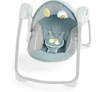 Ingenuity Balancelle Sun Valley Canopy – Auvent, 2 jouets, siège 2 positions – Gris 0-9 mois