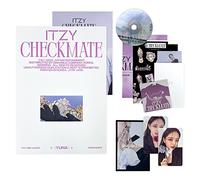 ITZY - [CHECKMATE] (STANDARD EDITION - YUNA Ver.) Photobook + Photocard + CD-R + Mini Folding Poster + Lyric Paper + Sticker + Postcard Set + Special Card + Poster + Extra Photocard + PVC Photocard