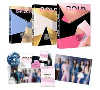 ITZY - GOLD 9th Mini Album (STANDARD Ver. / Random) Photobook + CD-R + Photocard + Postcard + Folding Poster + 2 Pin Badges + 4 Extra Photocard Official K-POP Sealed Album