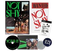 ITZY - ITZY Album - NOT SHY [ B ver. ] CD + Photobook + Photocards + Lyric Accordion Book + TATTOO STICKER + POSTCARD SET + OFFICIAL POSTER + FREE GIFT
