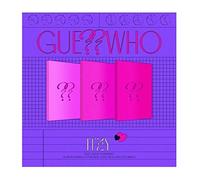 ITZY Lot de 3 mini albums Guess Who 4ème version CD + 1p mini poster pliable + livre photo 72p + carte photo 2p + autocollant + paroles de type journal + carte photo à message + suivi Kpop scellé