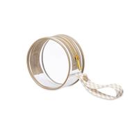 Itzy Ritzy Étui Porte-tétine Transparent avec poignée, Facile à Clipser sur Un Sac à Langer ou Un Sac à Main, capacité 2 tétines (Taupe)