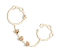Itzy Ritzy Toy & Snack Sangle réglable pour garder les jouets de bébé, les jouets de dentition et les gobelets à goûter à proximité - Silicone sans BPA - Attache pour poussettes, chaises hautes et