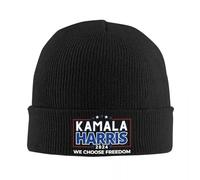 IUAOUADA Chapeau d’Hiver Unisexe 2024 Bonquettes à Forme américaine Élection présidentielle Décontractée Casquettes Unisex Skullies Tuques Cadeau à Bonnets élastiques Thermiques d’Hiver