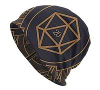 IUAOUADA Chapeau d’Hiver Unisexe Polyédrique D20 Dice Steampunk Hommes Femmes Tuques Adultes Casquettes Bonnets à Bonnet Bonnet Mode Chaude Cadeau d’extérieur Automne Hiver Skullies Cadeau