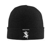 IUAOUADA Chapeau d’Hiver Unisexe Produits dérivés Sepultura Tuques à Bonnets Bonnets d’Automne Hiver Mode Chaude Esthétique drôle Slayer Casquettes Death Metal pour Hommes Cadeau des Femmes