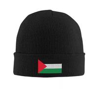 IUAOUADA Drapeau palestinien Unisexe en extérieur Bonnets tricotés palestiniens Bonnets d’Hiver et d’Automne Casquettes Neuves et Chaudes Cadeaux personnalisés pour Hommes Femmes