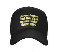 IUAOUADA Unisex en Plein air Saviez Vous Qu’il y a Un Tunnel sous Ocean BLVD Logo Casquette de Baseball Anime Chapeau de Plage Chapeaux pour Femmes Cadeau personnalisé pour Hommes