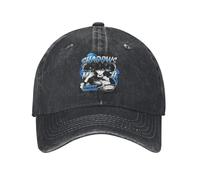 IUAOUADA Unisexe The Monarch of Shadows Casquettes de Baseball de nivellement Solo Casquettes de Baseball Vintage en Jean usé Casquette à Snapback Hommes Femmes Cadeaux de Voyage Casquettes