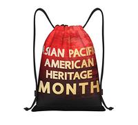 IUBBKI Asian American And Pacific Islander Heritage Month Sac à dos à cordon étanche Sac de plage Sac de sport Petit sac à dos de voyage Sac à dos de sport pour femme homme