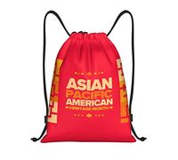 IUBBKI Asian American And Pacific Islander Heritage Month Sac à dos à cordon étanche Sac de plage Sac de sport Petit sac à dos de voyage Sac à dos de sport pour femme homme