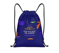 IUBBKI Asian American And Pacific Islander Heritage Month Sac à dos à cordon étanche Sac de plage Sac de sport Petit sac à dos de voyage Sac à dos de sport pour femme homme