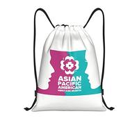 IUBBKI Asian American And Pacific Islander Heritage Month Sac à dos à cordon étanche Sac de plage Sac de sport Petit sac à dos de voyage Sac à dos de sport pour femme homme