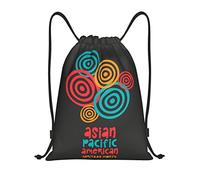 IUBBKI Asian American And Pacific Islander Heritage Month Sac à dos à cordon étanche Sac de plage Sac de sport Petit sac à dos de voyage Sac à dos de sport pour femme homme