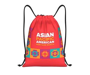 IUBBKI Asian American And Pacific Islander Heritage Month Sac à dos à cordon étanche Sac de plage Sac de sport Petit sac à dos de voyage Sac à dos de sport pour femme homme