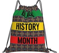 IUBBKI Black History Month 2023 Sac à dos, Sac de sport Sackpack String Pochette de rangement pour Gym Sports Yoga Voyage Femmes Hommes