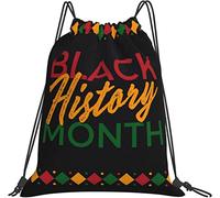 IUBBKI Black History Month 2023 Sac à dos, Sac de sport Sackpack String Pochette de rangement pour Gym Sports Yoga Voyage Femmes Hommes