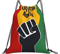 IUBBKI Black History Month 2023 Sac à dos, Sac de sport Sackpack String Pochette de rangement pour Gym Sports Yoga Voyage Femmes Hommes