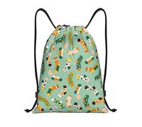 IUBBKI Chaussettes colorées motif cordon sac à dos étanche sac de plage sac de sport petit voyage sac à dos sac de sport pour femmes hommes