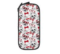 IUBBKI Chien Yorkie étui à Crayons Grande capacité Pochette à Crayons Durable Sac de Rangement pour Stylo avec Pochette à Fermeture éclair boîte étui Stationnaire