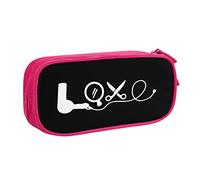 IUBBKI Coiffeur Coiffeur Amour Crayon Sac Grande Capacité Double Couche Bureau École Portable Crayon Cas