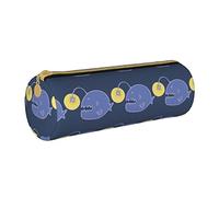 IUBBKI Étui à Crayons en Cuir DeepSeaLanternFish Holder Pouch Box Organisateur de Sac de Maquillage avec Fermeture à glissière pour Le Bureau de l'école