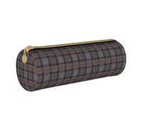 IUBBKI Étui à Crayons en Cuir FraserHuntingTartanPlaid Holder Pouch Box Organisateur de Sac de Maquillage avec Fermeture à glissière pour Le Bureau de l'école