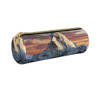 IUBBKI Étui à Crayons en Cuir MountainNepalEverest Support Pochette boîte Maquillage Sac Organisateur avec Fermeture éclair pour Le Bureau de l'école