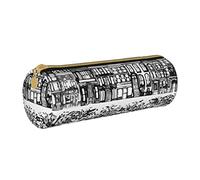 IUBBKI Étui à Crayons en Cuir UpperWestSideNewYork Support Pochette boîte Maquillage Sac Organisateur avec Fermeture éclair pour Le Bureau de l'école
