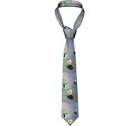 IUBBKI Fleur de Lotus Peinture Imprimer Hommes Cravate Classique Cravates Formelles pour Hommes Business Party