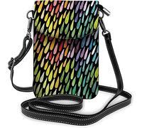 IUBBKI Floral petit téléphone portable sac à main aquarelle Roses Bouquet croissance plante sac à bandoulière pour femmes portefeuille sacs à main et sacs à main foncé