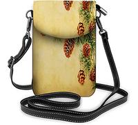 IUBBKI Floral petit téléphone portable sac à main aquarelle Roses Bouquet croissance plante sac à bandoulière pour femmes portefeuille sacs à main et sacs à main foncé