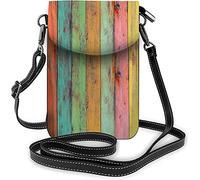 IUBBKI Floral petit téléphone portable sac à main aquarelle Roses Bouquet croissance plante sac à bandoulière pour femmes portefeuille sacs à main et sacs à main foncé